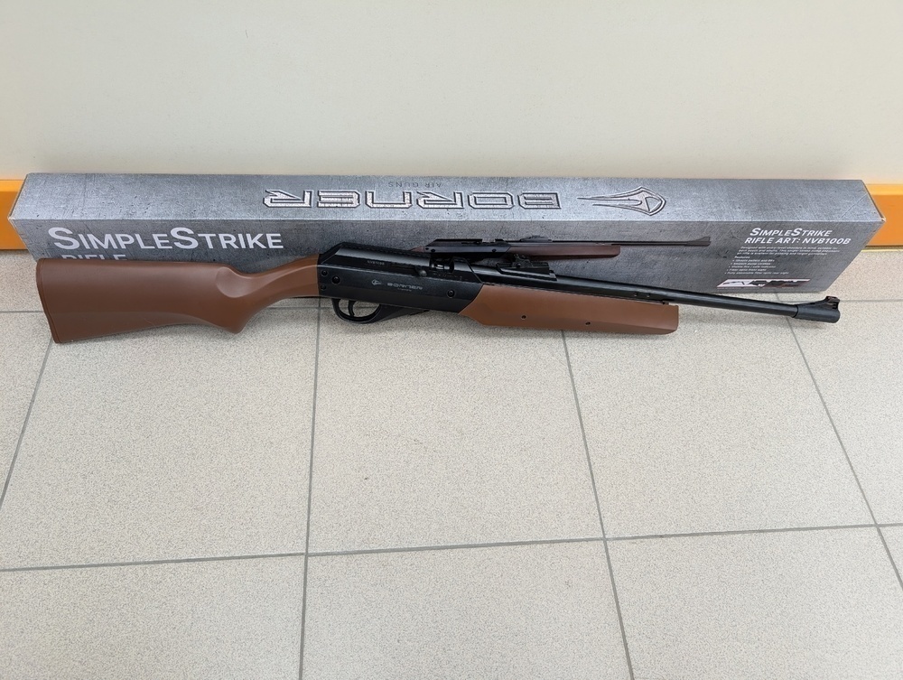 Пневматическая винтовка Borner SimpleStrike, Brown cal. 4,5 мм, 3Дж. (pump)