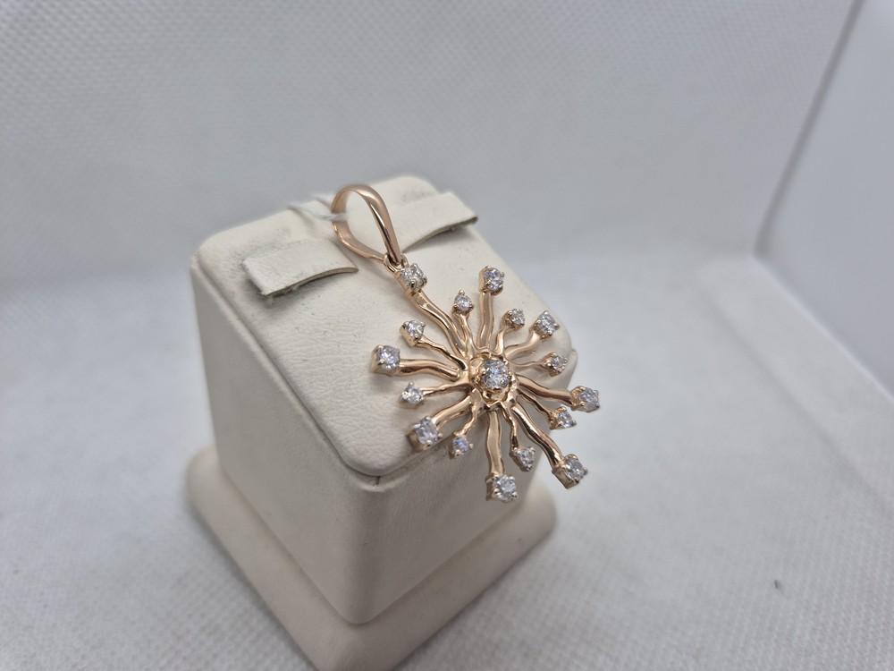 ПОДКМИ585 ПОДВЕСКА С КАМНЯМИ (Au 585)