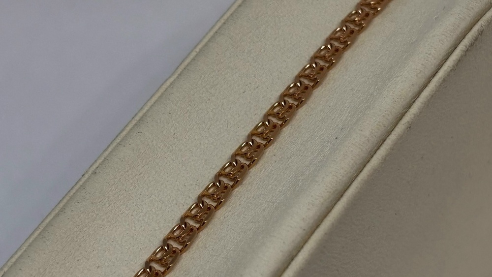 БРАСЛЕТ ПОЛНОВЕСНЫЙ Лав Au 585