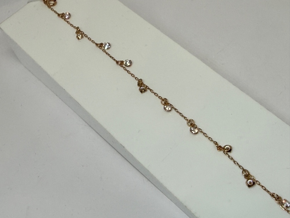 Б585 БРАСЛЕТ С КАМНЯМИ (Au 585)