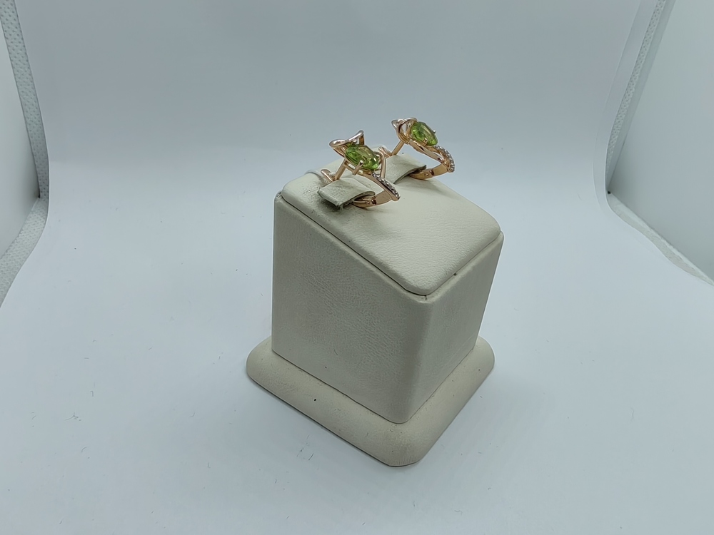 СКМИ585 СЕРЬГИ С КАМНЯМИ (Au 585)