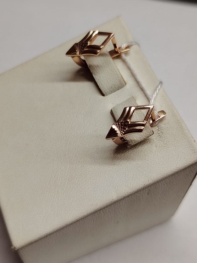 СЕРЬГИ БЕЗ КАМНЯ (Au 585)