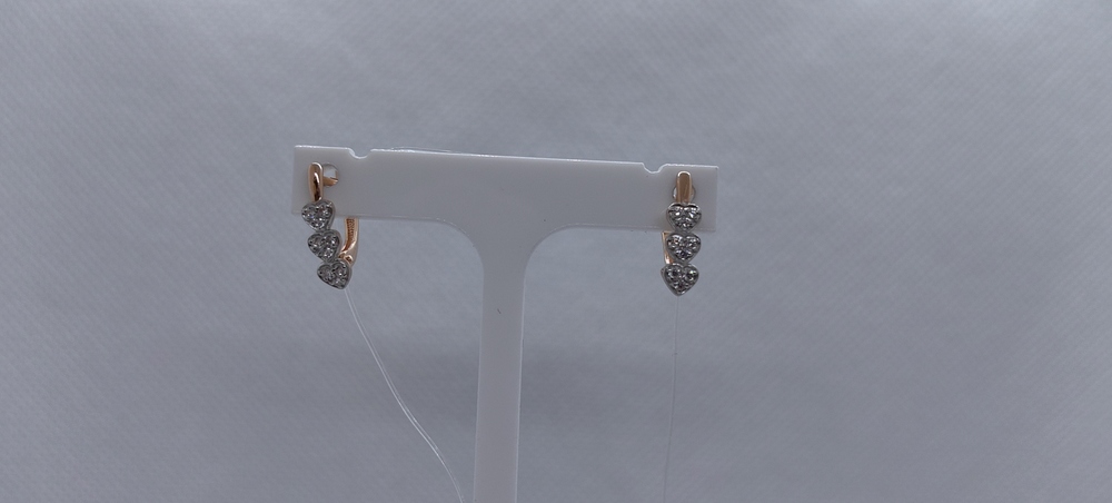 СЕРЬГИ С КАМНЯМИ (Au 585)