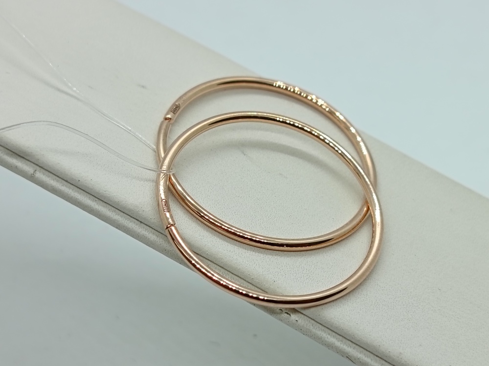 СЕРЬГИ КОНГО без камня (Au 585)