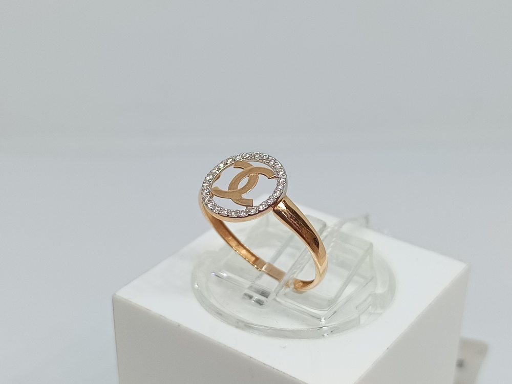 КОЛЬЦО С КАМНЯМИ (Au 585)