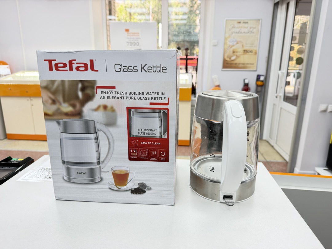 Чайник электрический Tefal Glass Kettle KI772138