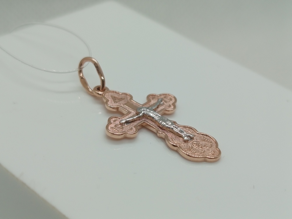 ПОДВЕСКА КРЕСТ без камня (Au 585)