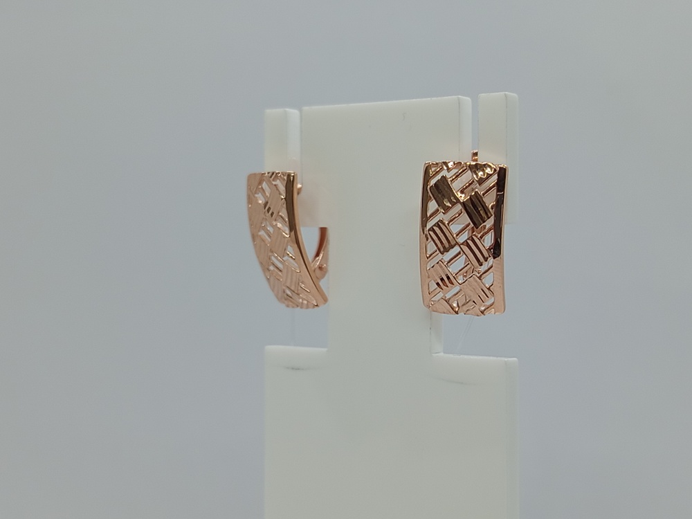 СЕРЬГИ БЕЗ КАМНЯ (Au 585)