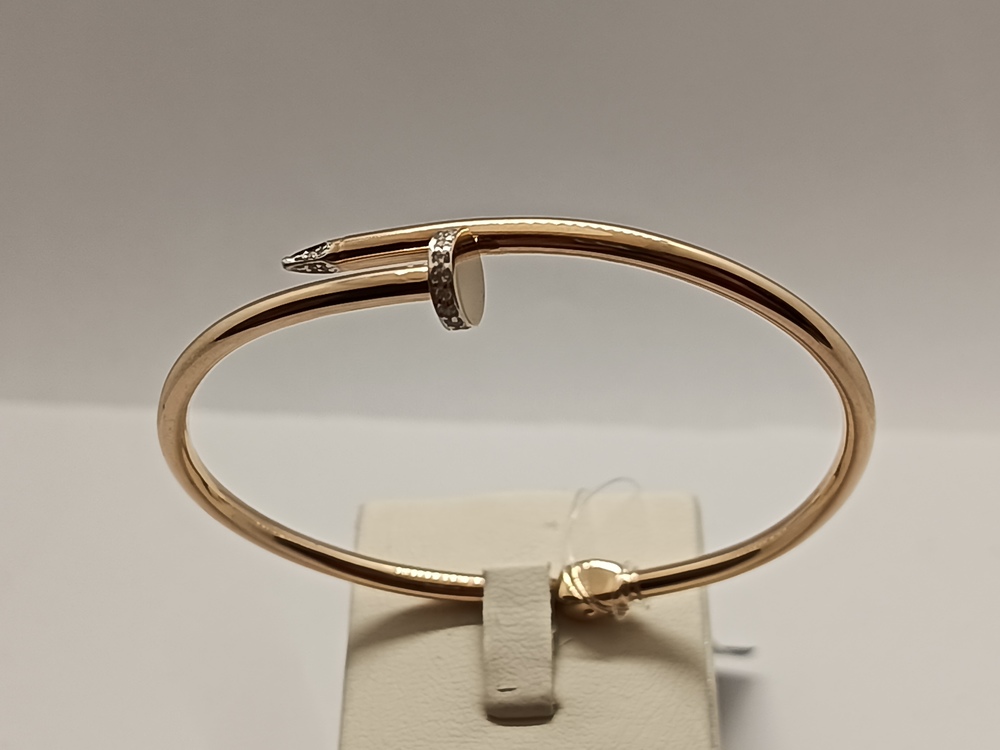 БРАСЛЕТ ЖЕСТКИЙ с камнями (Au 585)