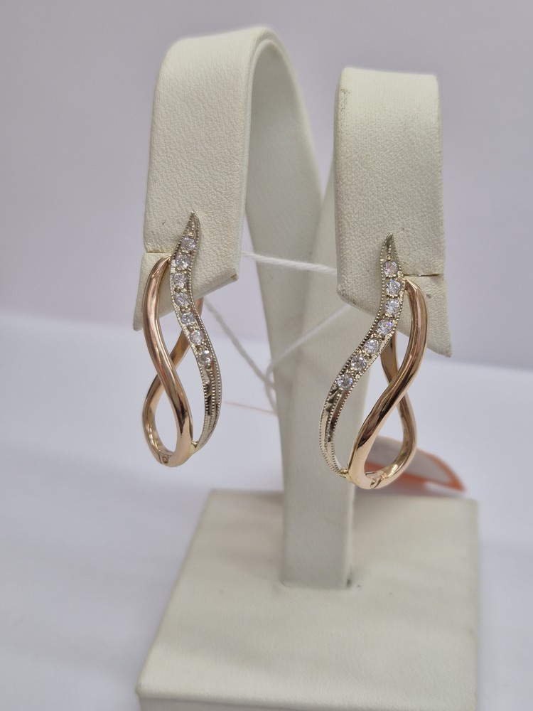 СКМИ585 СЕРЬГИ С КАМНЯМИ (Au 585)