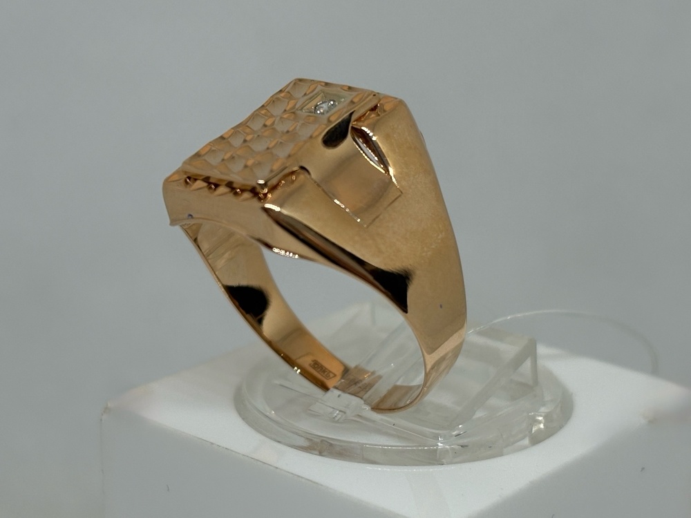 КОЛЬЦО ПЕЧАТКА с камнем (Au 585)