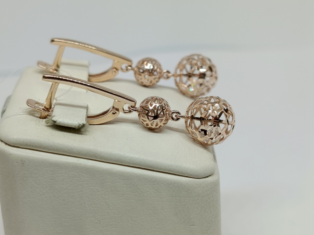 СЕРЬГИ С КАМНЯМИ (Au 585)