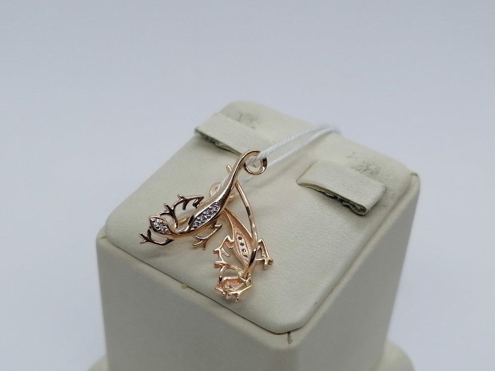 СКМИ585 СЕРЬГИ С КАМНЯМИ (Au 585)