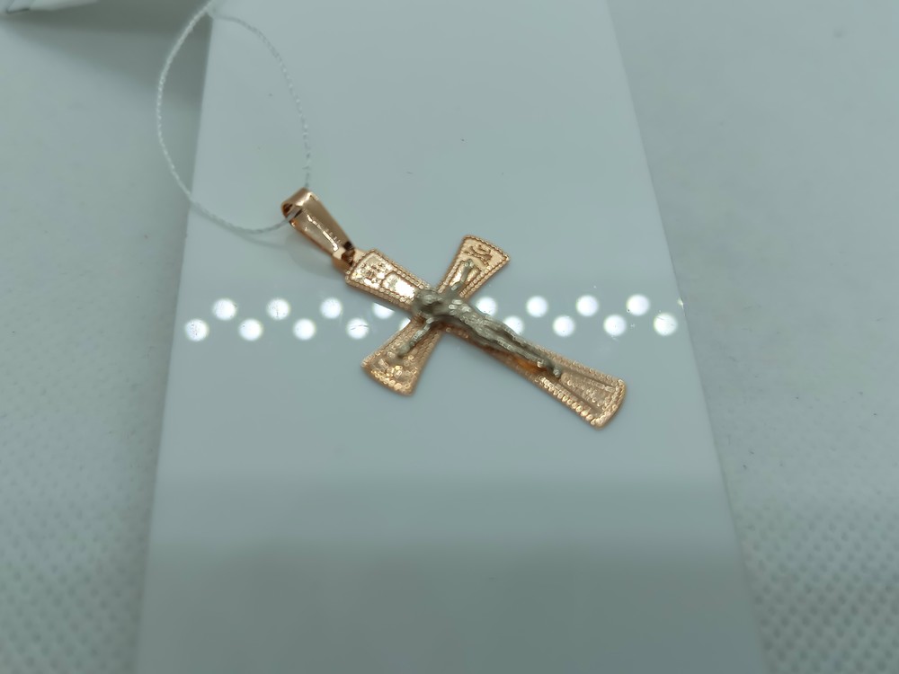 ПОДВЕСКА КРЕСТ без камня (Au 585)
