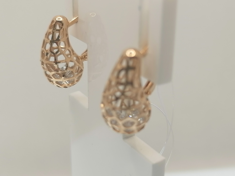 СЕРЬГИ С КАМНЯМИ (Au 585)