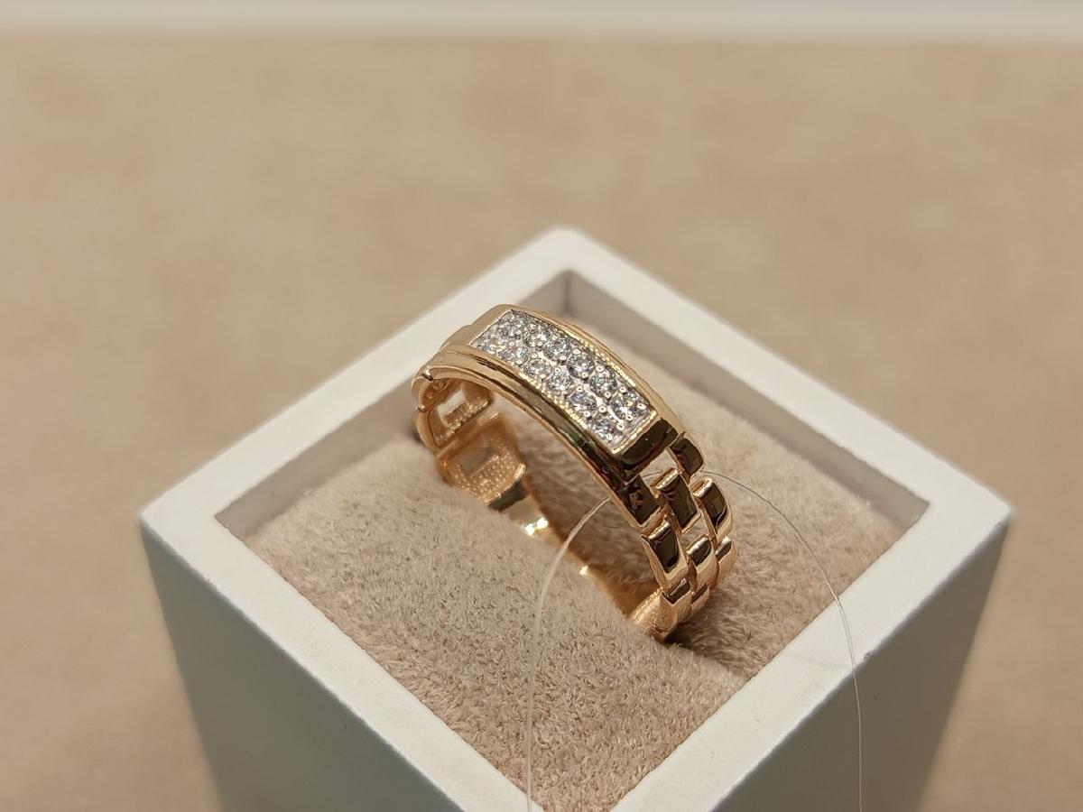 КОЛЬЦО С КАМНЯМИ (Au 585)