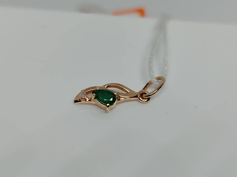 ПОДКМИ585 ПОДВЕСКА С КАМНЯМИ (Au 585)