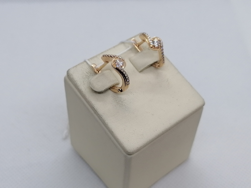 СКМИ585 СЕРЬГИ С КАМНЯМИ (Au 585)