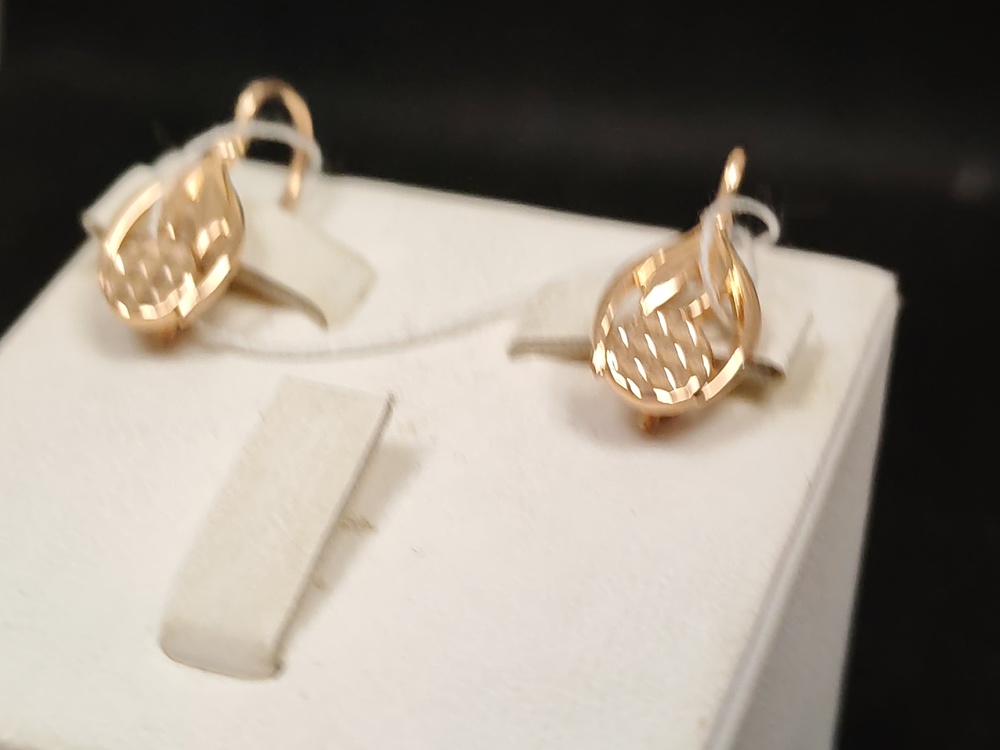 СБКМ583 СЕРЬГИ БЕЗ КАМНЯ (Au 583)