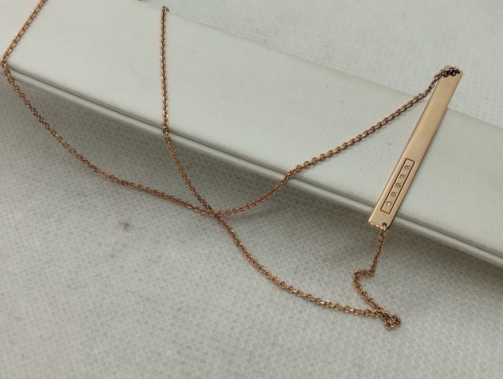 КОЛЬЕ С КАМНЯМИ Au 585