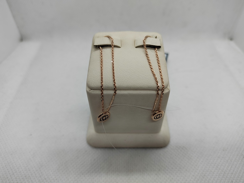 СЕРЬГИ ПРОДЕВКИ эмаль (Au 585)