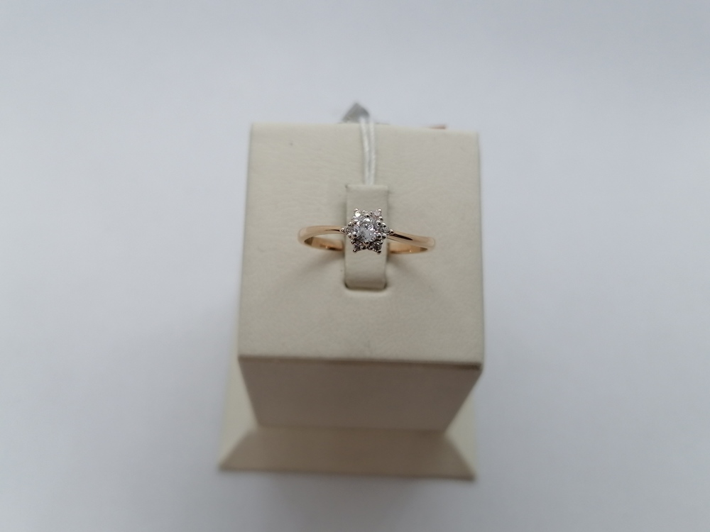 КОЛКМИ585 КОЛЬЦО С КАМНЯМИ (Au 585)