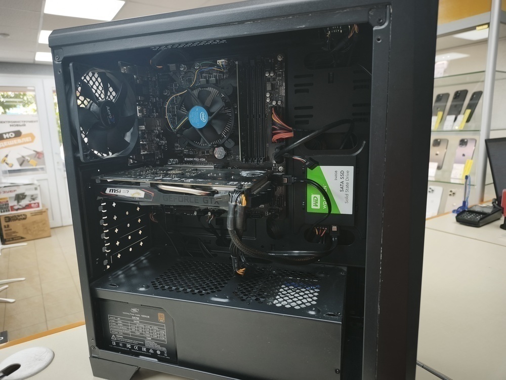 Системный блок Aero Cool; Core i5-9400F, GeForce GTX 1650, 8 Гб, 256 Гб, 1 Tb