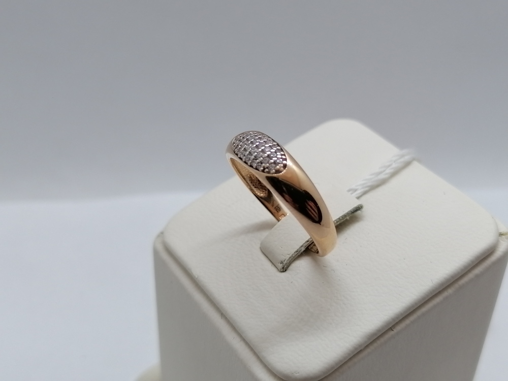 КОЛЬЦО С КАМНЯМИ (Au 585)