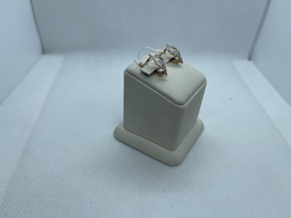 СКМИ585 СЕРЬГИ С КАМНЯМИ (Au 585)