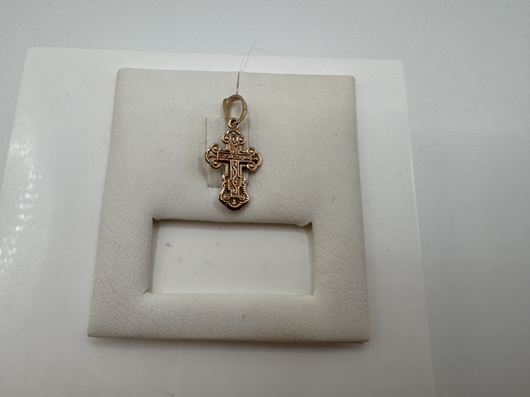 810-00135-10-00-00-00 ПОДВЕСКА КРЕСТ без камня (Au 585)