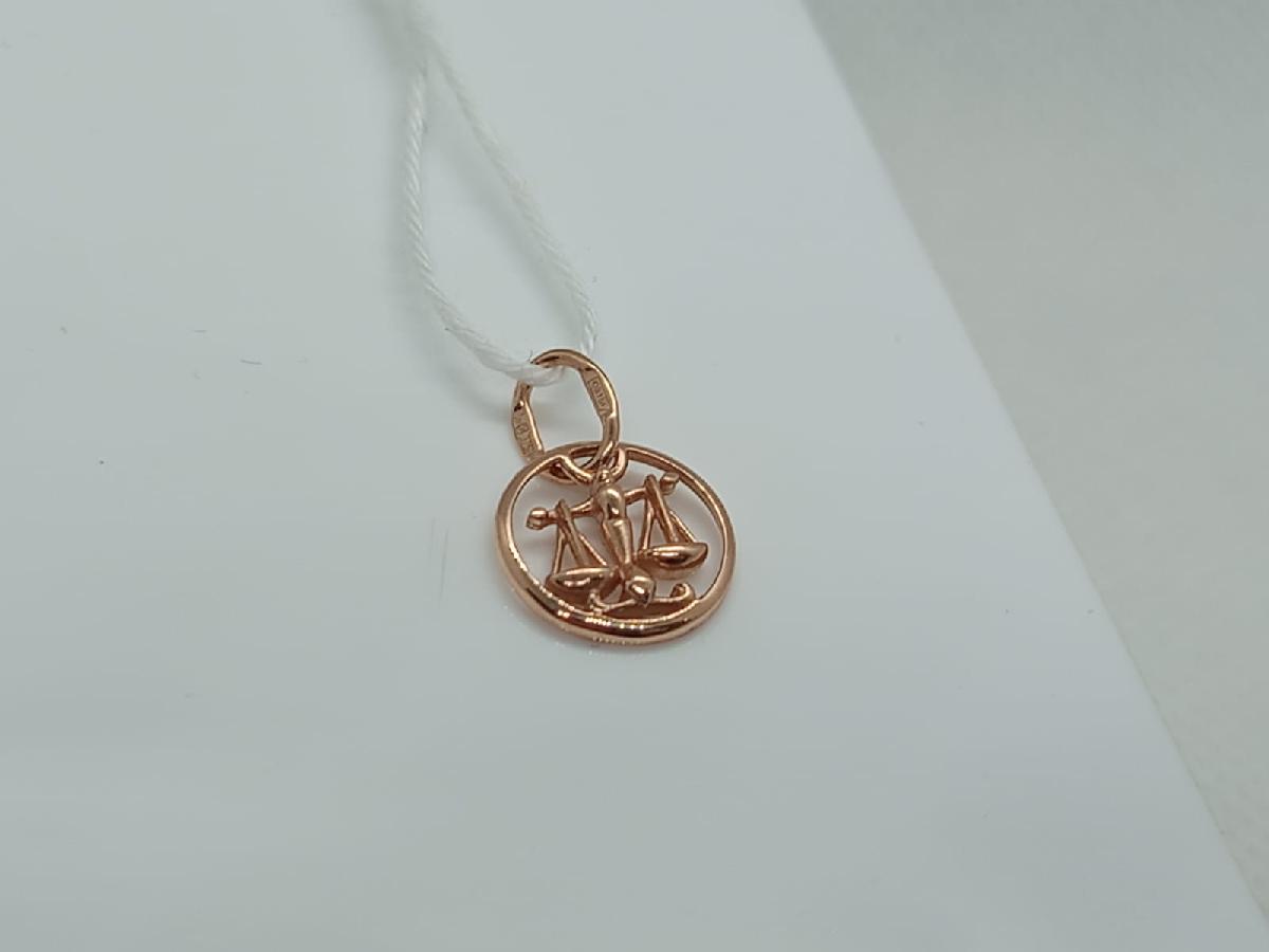 ПОДВЕСКА ЗНАК ЗОДИАКА ВЕСЫ (Au 375)