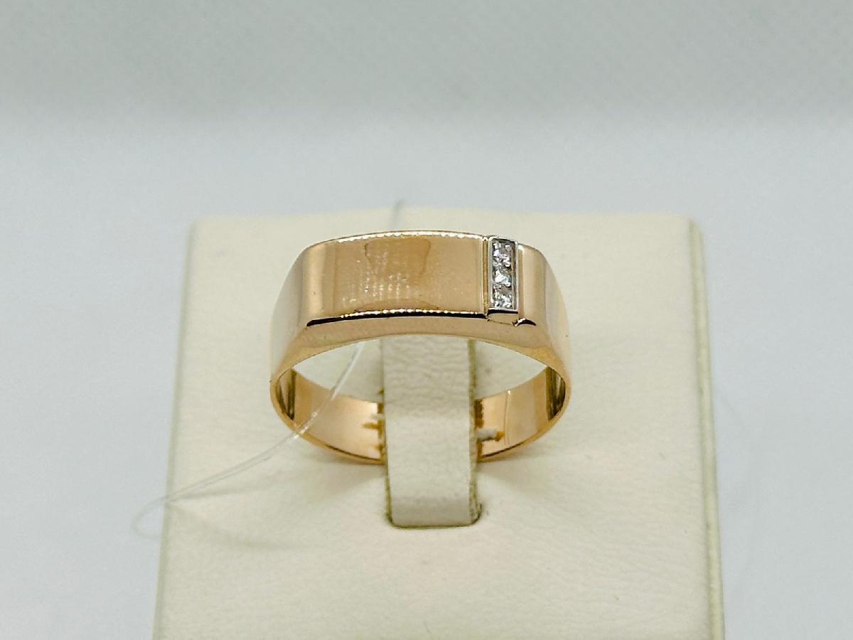 04-51-0962-01 КОЛЬЦО ПЕЧАТКА с камнями (Au 585)