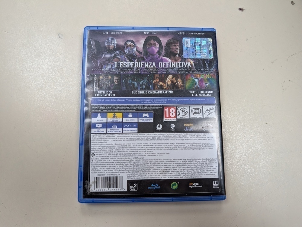 Игра Playstation 4 Mortal Kombat 11 Ultimate