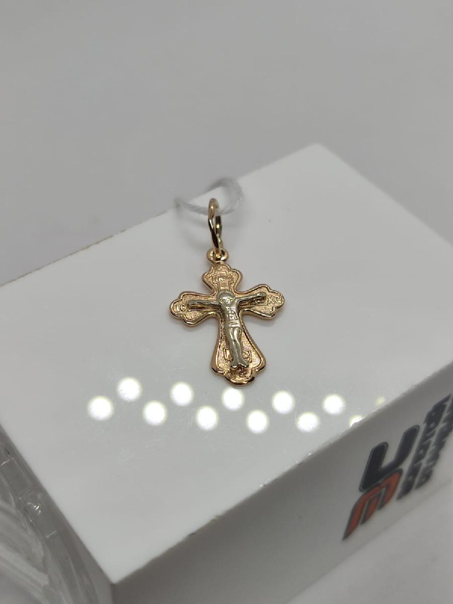 ПОДВЕСКА КРЕСТ БЕЗ КАМНЯ (Au 585)