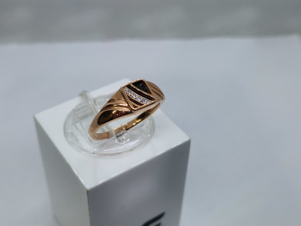 ПЕЧАТКА С КАМНЯМИ (Au 585)