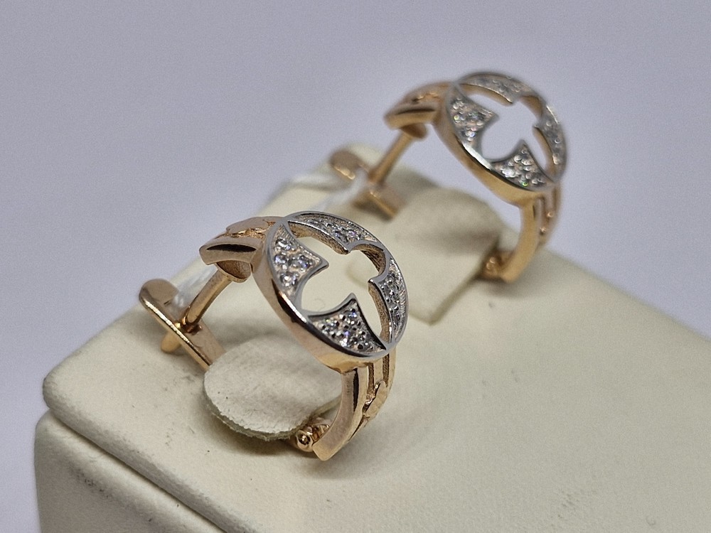 СЕРЬГИ С КАМНЯМИ (Au 585)