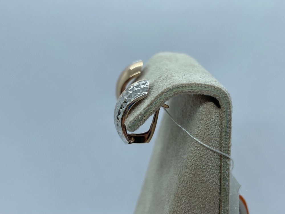 СБКМ585 СЕРЬГИ БЕЗ КАМНЯ (Au 585)