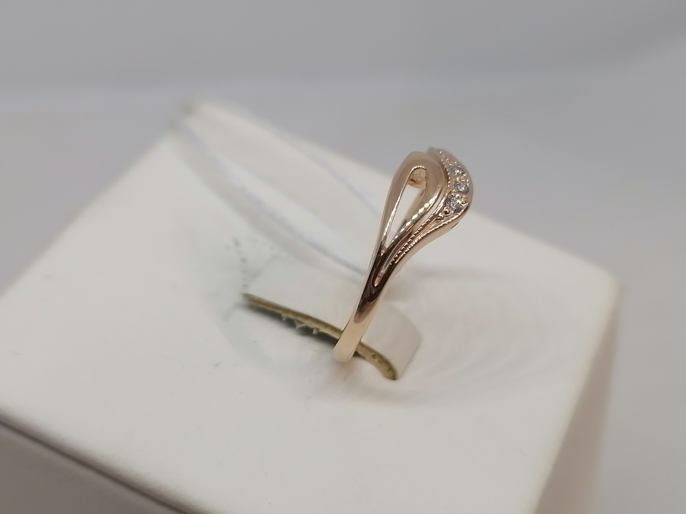 КОЛЬЦО С КАМНЯМИ (Au 585)