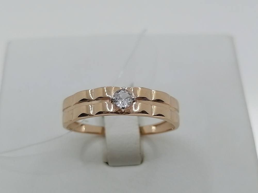 КОЛЬЦО С КАМНЕМ (Au 585)