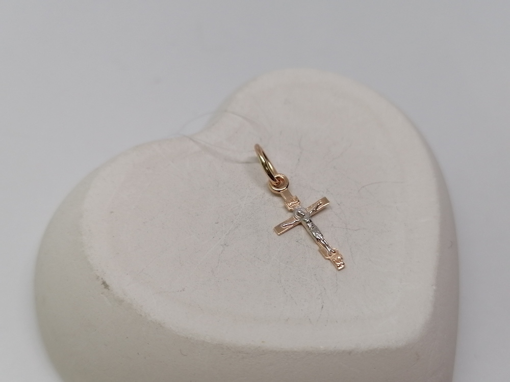 ПОДВЕСКА КРЕСТ без камня (Au 585)