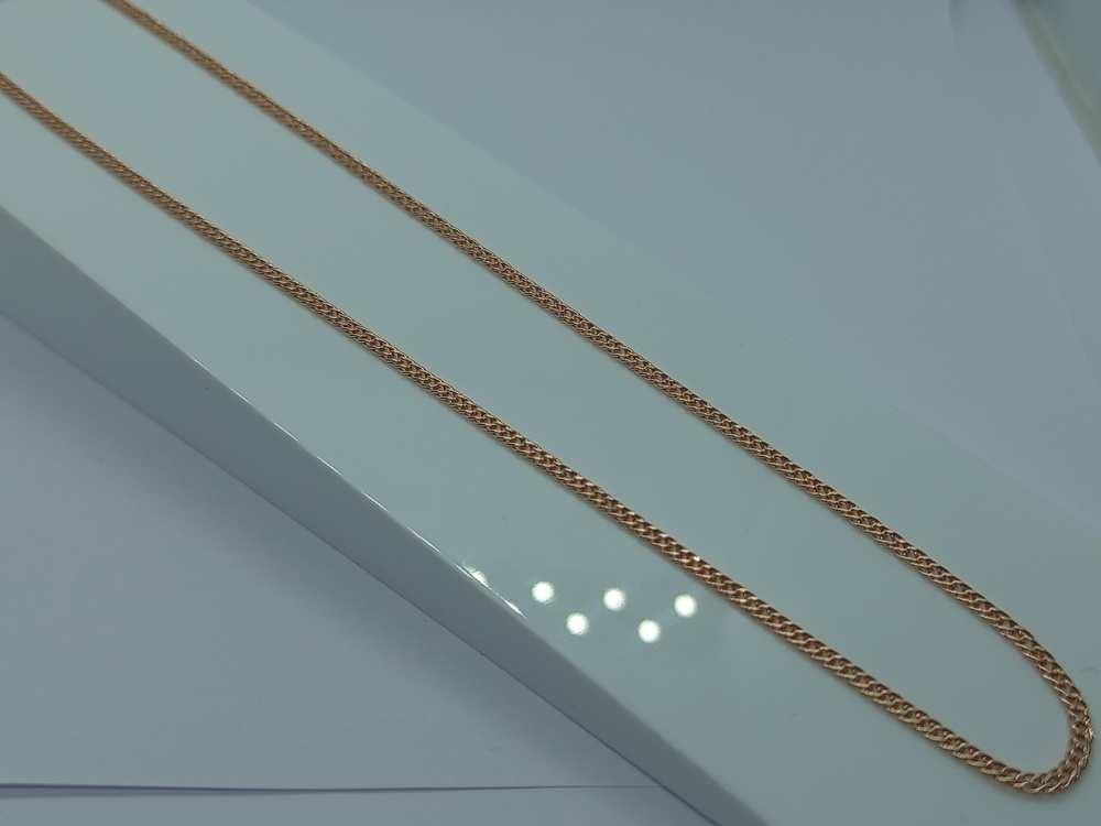 ЦЕПЬ ПУСТОТЕЛАЯ Ромб двойной (Au 585)