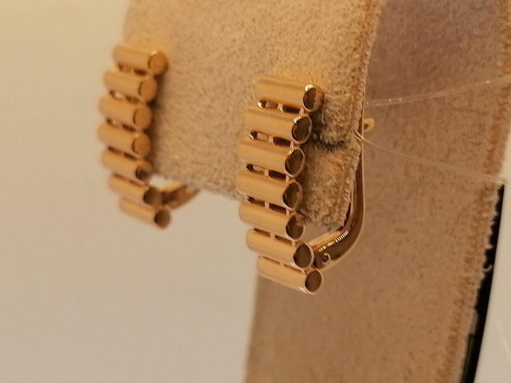 СЕРЬГИ БЕЗ КАМНЯ (Au 585)