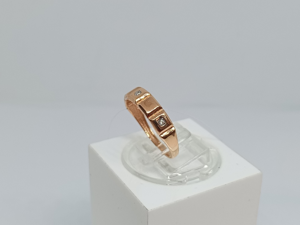 КОЛЬЦО С КАМНЯМИ (Au 585)