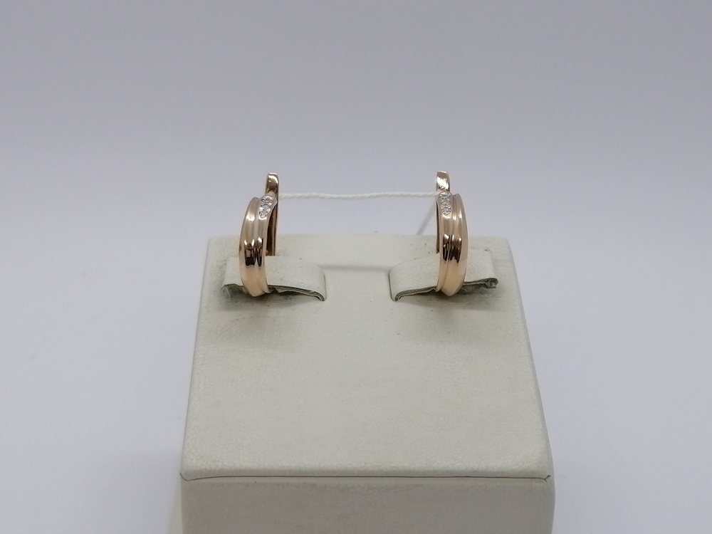 СКМИ585 СЕРЬГИ С КАМНЯМИ (Au 585)
