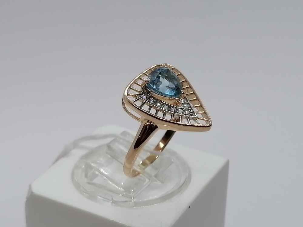 КОЛКМИ585 КОЛЬЦО С КАМНЯМИ (Au 585)