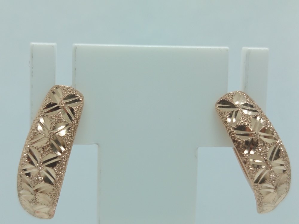 СБКМ585 СЕРЬГИ БЕЗ КАМНЯ (Au 585)