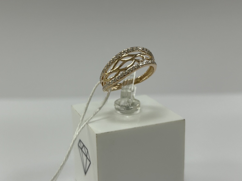 КОЛКМИ585 КОЛЬЦО С КАМНЯМИ (Au 585)