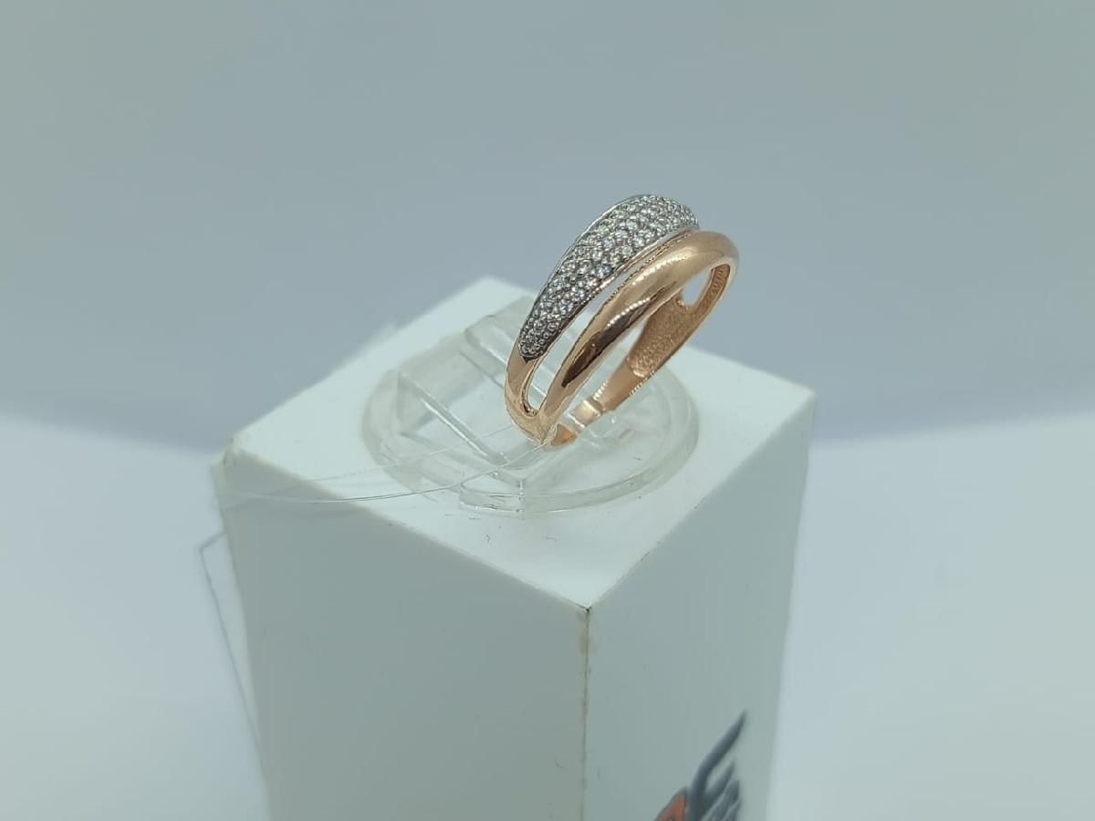 КОЛЬЦО С КАМНЯМИ (Au 585)