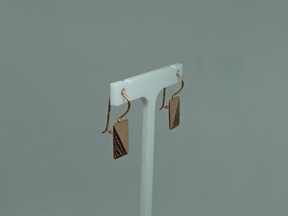 СЕРЬГИ ПЕТЕЛЬКА без камня (Au 585)