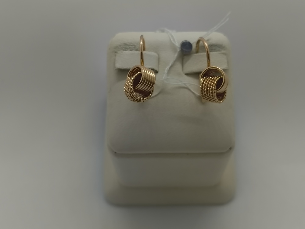 СБКМ583 СЕРЬГИ БЕЗ КАМНЯ (Au 583)